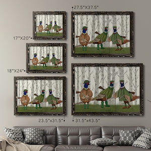 Pheasant Shooting Party Group 2-Premium Framed Canvas - Ready to Hang