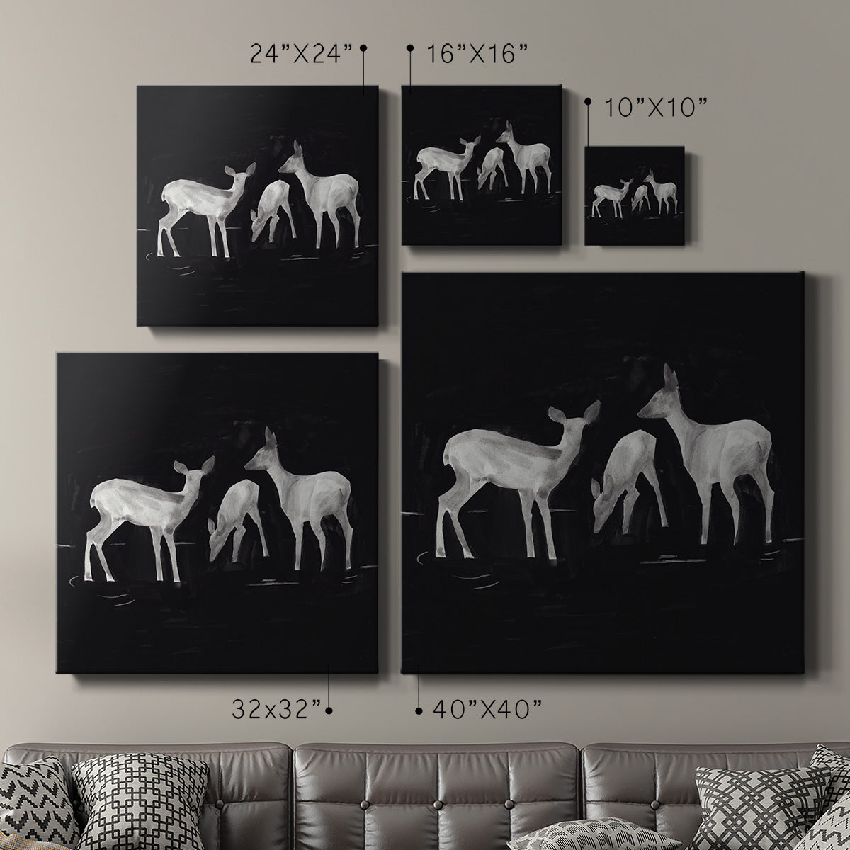 Sophisticated Whitetail I-Premium Gallery Wrapped Canvas - Ready to Hang