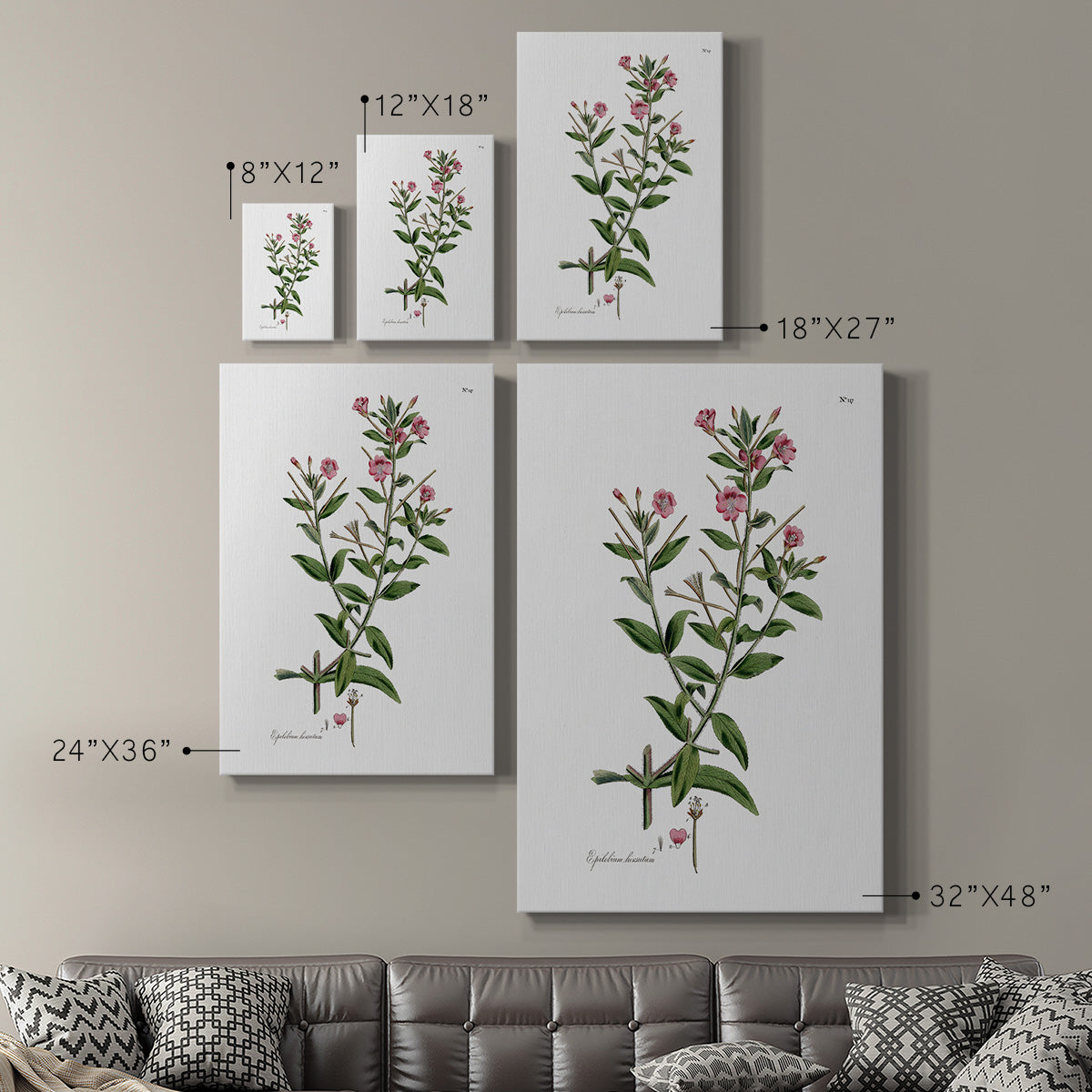 Rose Botanical III Premium Gallery Wrapped Canvas - Ready to Hang