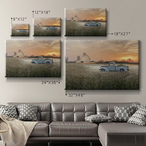 Evening Farm Premium Gallery Wrapped Canvas - Ready to Hang