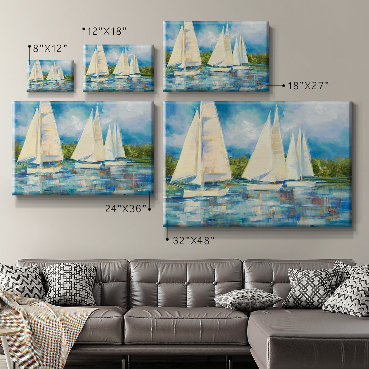 Clear Sailing Premium Gallery Wrapped Canvas - Ready to Hang