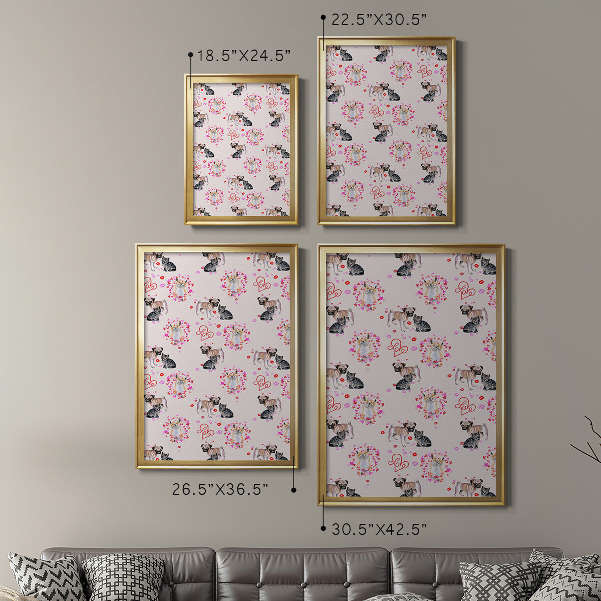 Cute Couture Collection E Premium Framed Print - Ready to Hang