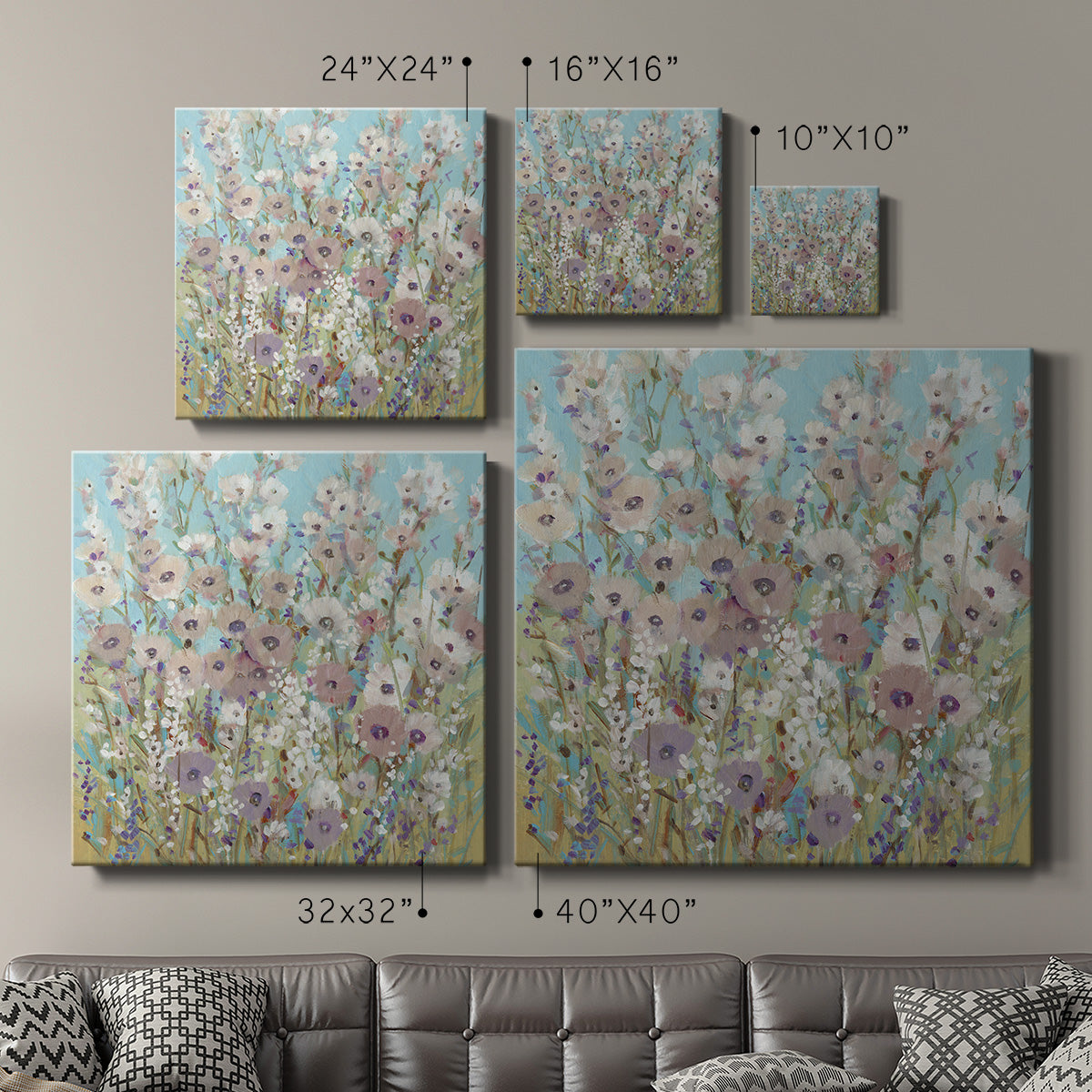 Mixed Flowers II-Premium Gallery Wrapped Canvas - Ready to Hang