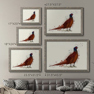 Pheasant Splash 4-Premium Framed Canvas - Ready to Hang