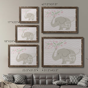 Floral Elephant-Premium Framed Canvas - Ready to Hang