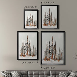 Rustic Evergreens II Premium Framed Print - Ready to Hang