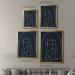 Shapes and Night Sky I Premium Framed Print - Ready to Hang