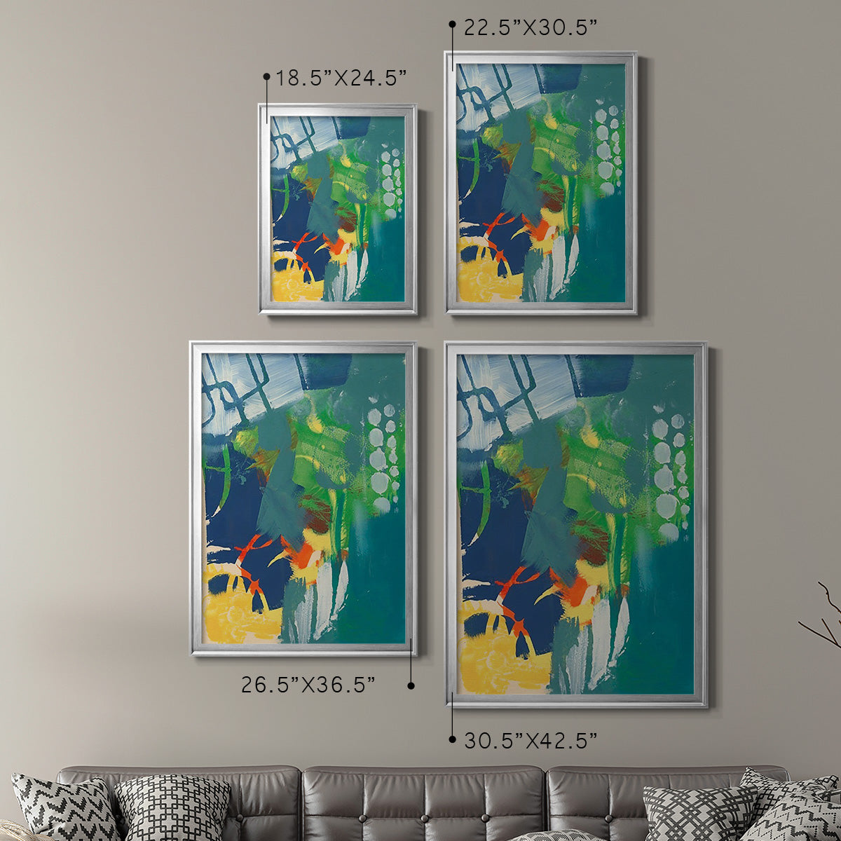 Tropical Graphics III Premium Framed Print - Ready to Hang