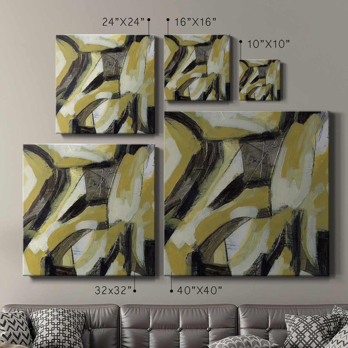 Citron Rhythm II-Premium Gallery Wrapped Canvas - Ready to Hang