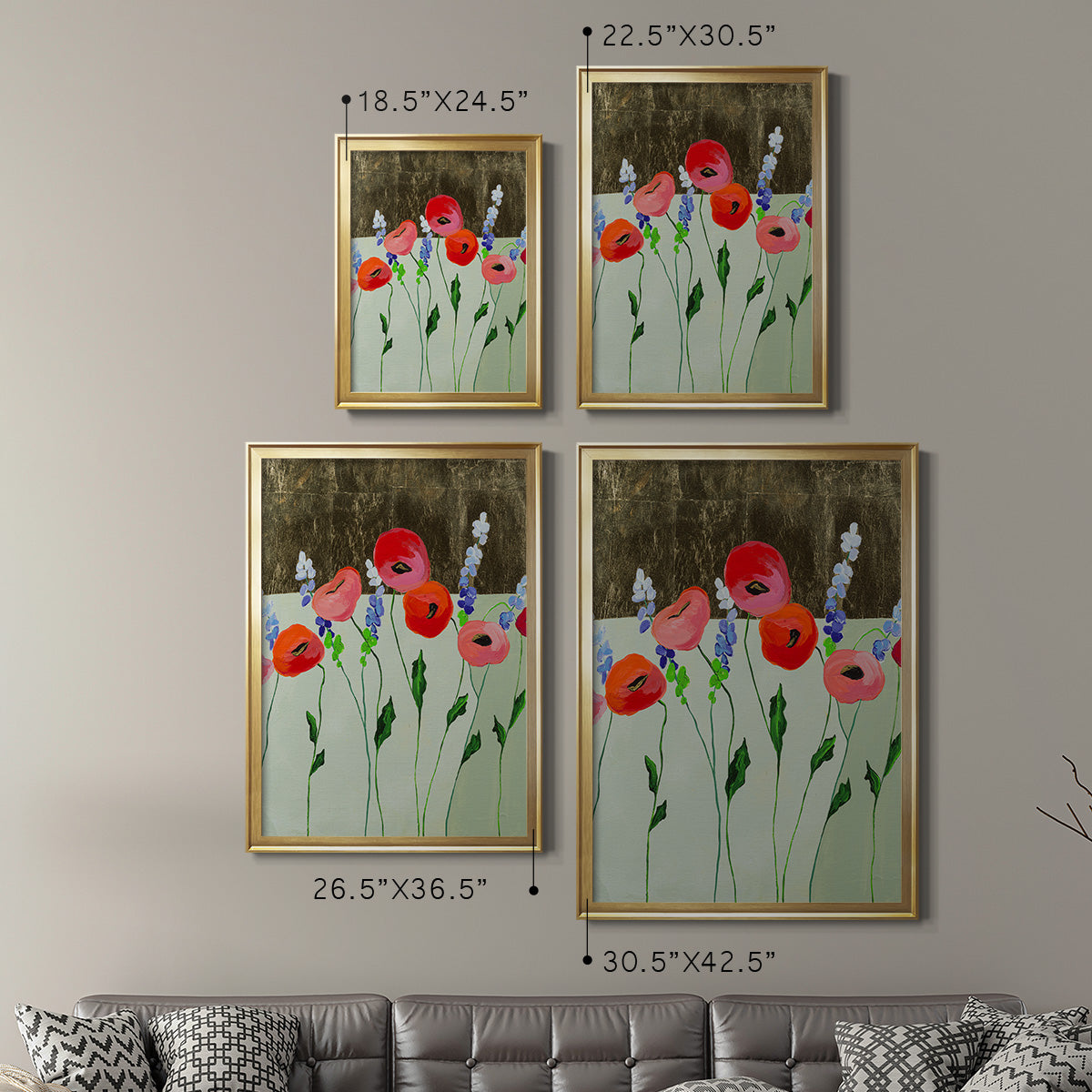 Poppy Party Premium Framed Print - Ready to Hang