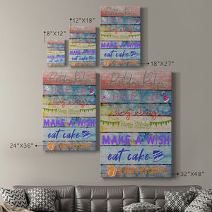 Birthday Rules Premium Gallery Wrapped Canvas - Ready to Hang
