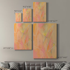 Peach Bliss III Premium Gallery Wrapped Canvas - Ready to Hang