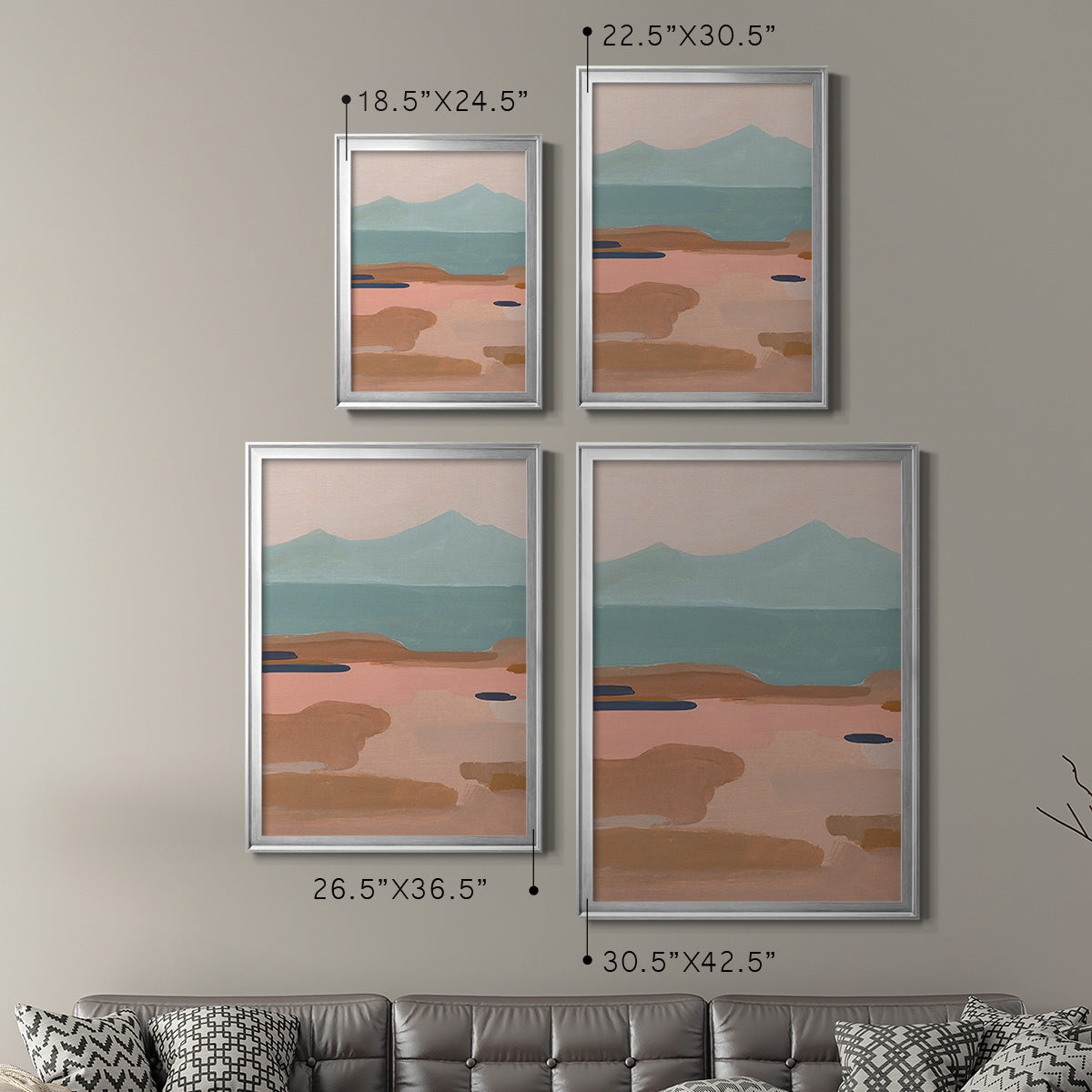 Desert Sunrise II Premium Framed Print - Ready to Hang