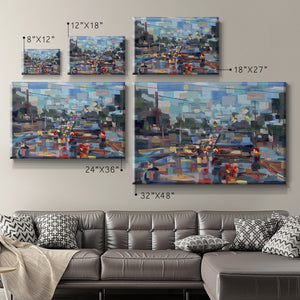 Red Traffic Premium Gallery Wrapped Canvas - Ready to Hang