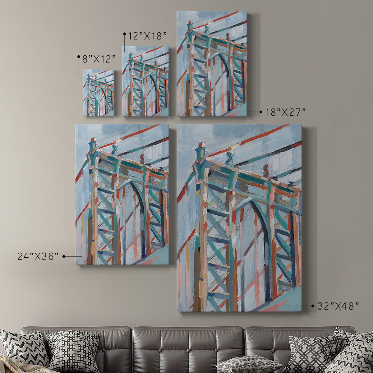 Big City Colors II Premium Gallery Wrapped Canvas - Ready to Hang