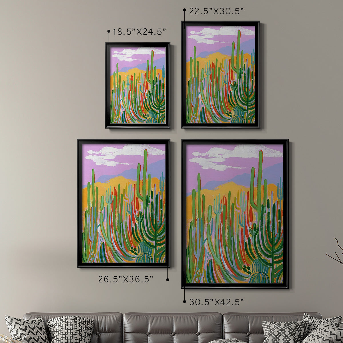 Lavender Desert II Premium Framed Print - Ready to Hang