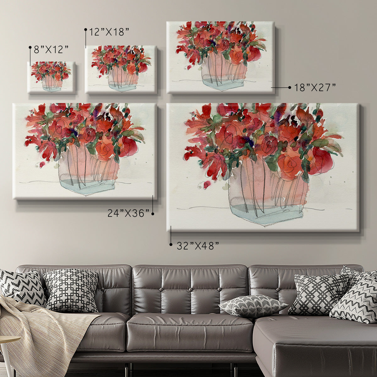 The Small Bunch II Premium Gallery Wrapped Canvas - Ready to Hang