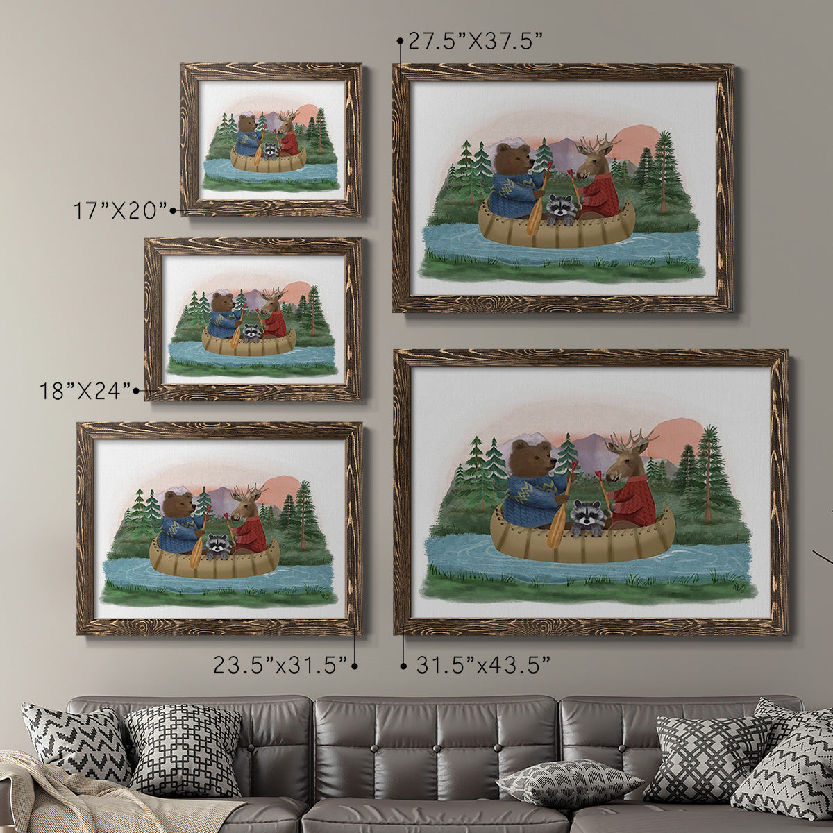 River Trip-Premium Framed Canvas - Ready to Hang