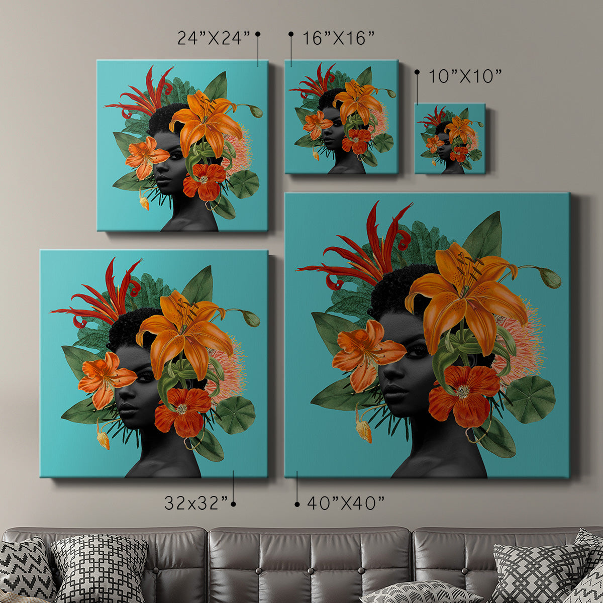 Tangerine Tropics II-Premium Gallery Wrapped Canvas - Ready to Hang