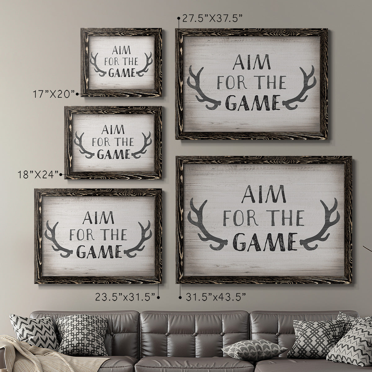 Aim Game-Premium Framed Canvas - Ready to Hang