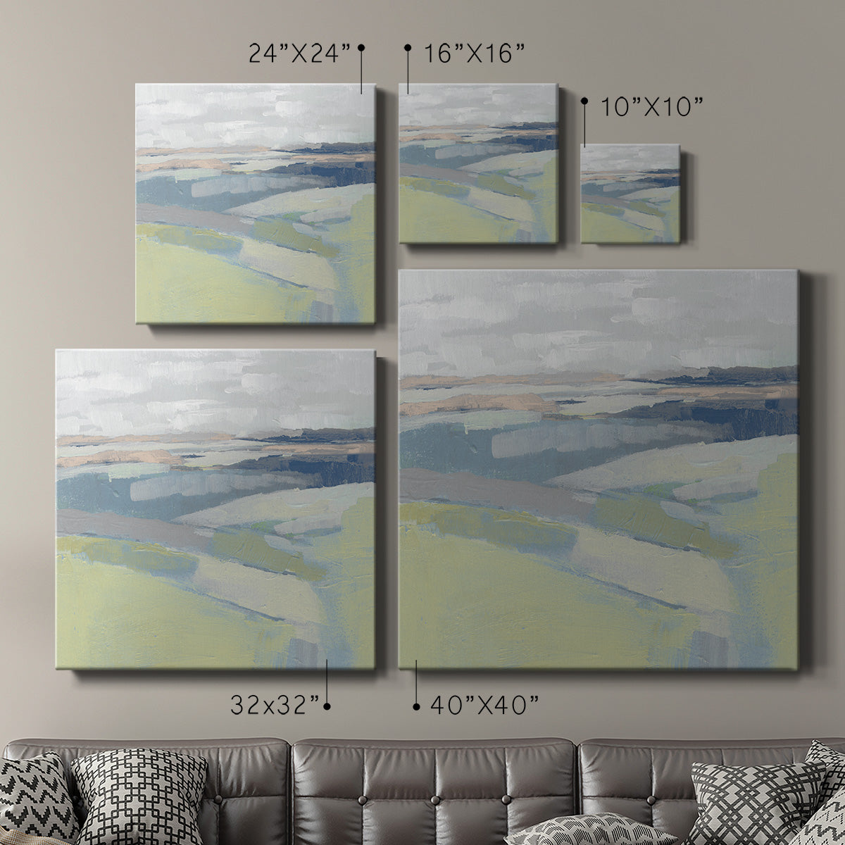 Pastel Prairie I-Premium Gallery Wrapped Canvas - Ready to Hang