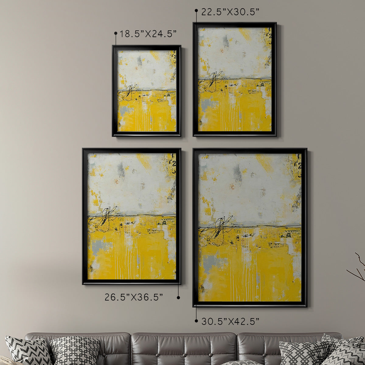Yellow Bound Premium Framed Print - Ready to Hang