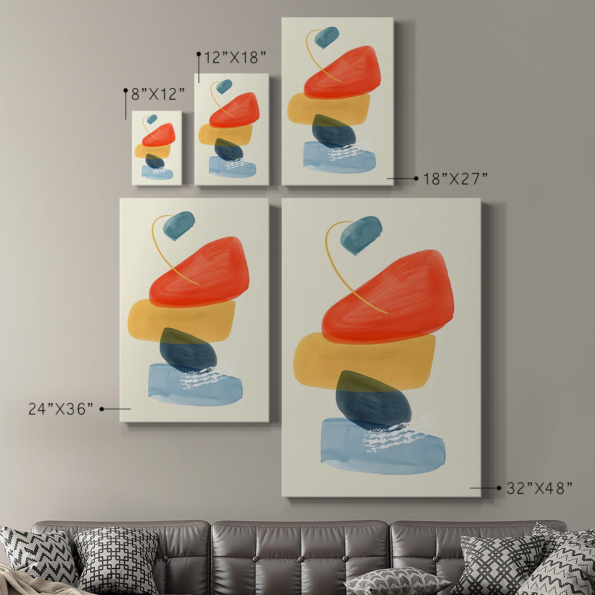 Bright Color Bundle II Premium Gallery Wrapped Canvas - Ready to Hang