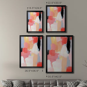 Aerial Scarlet I Premium Framed Print - Ready to Hang