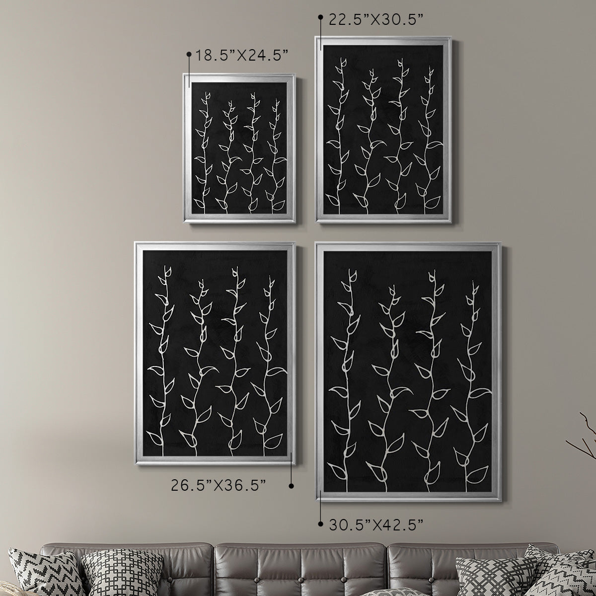Ivory Vines I Premium Framed Print - Ready to Hang