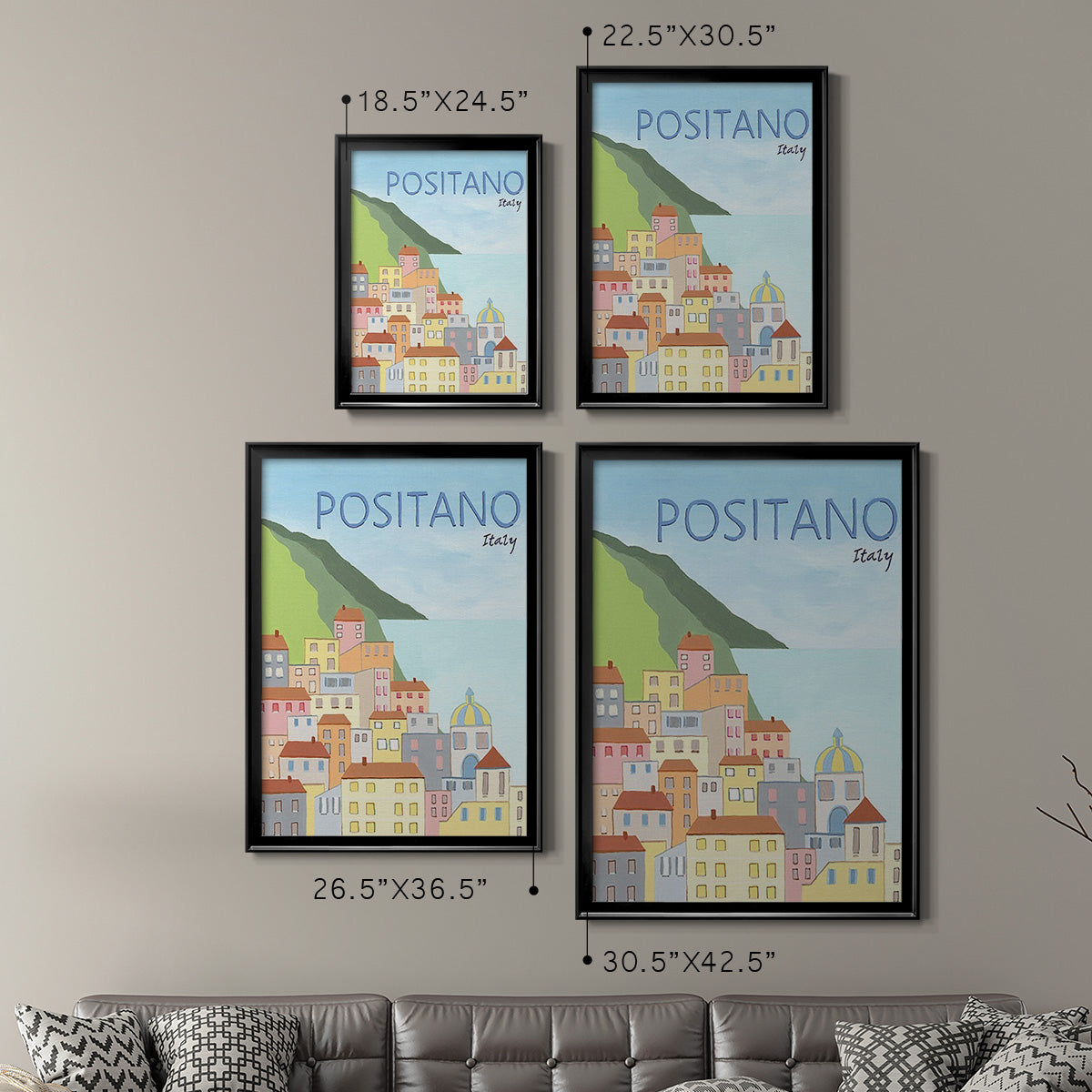 Living by the Sea I Premium Framed Print - Ready to Hang