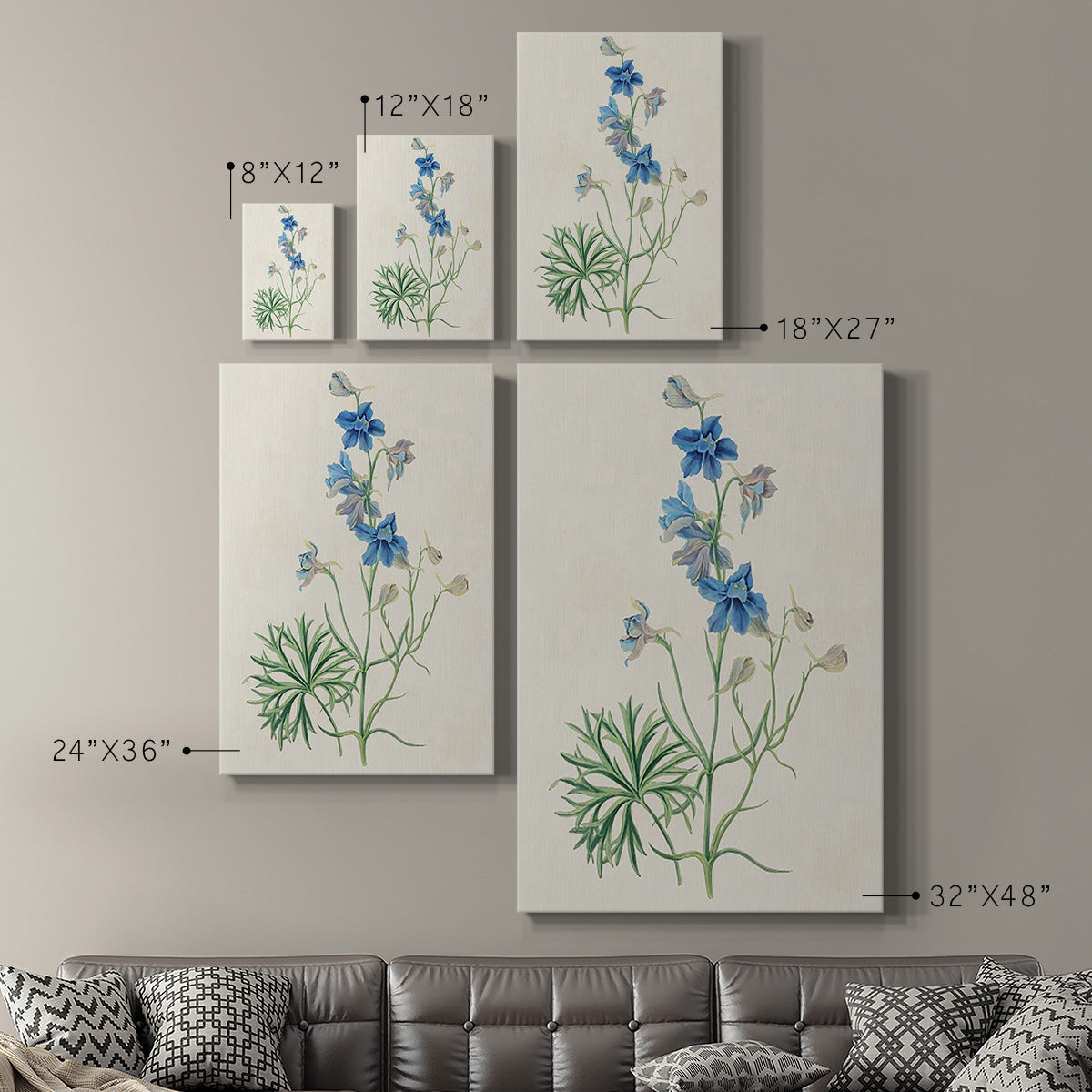 Flowers of the Seasons II Premium Gallery Wrapped Canvas - Ready to Hang
