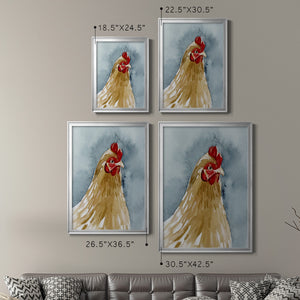 Chicken Portrait II Premium Framed Print - Ready to Hang