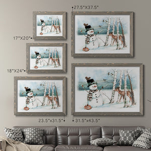 Snow Friends-Premium Framed Canvas - Ready to Hang