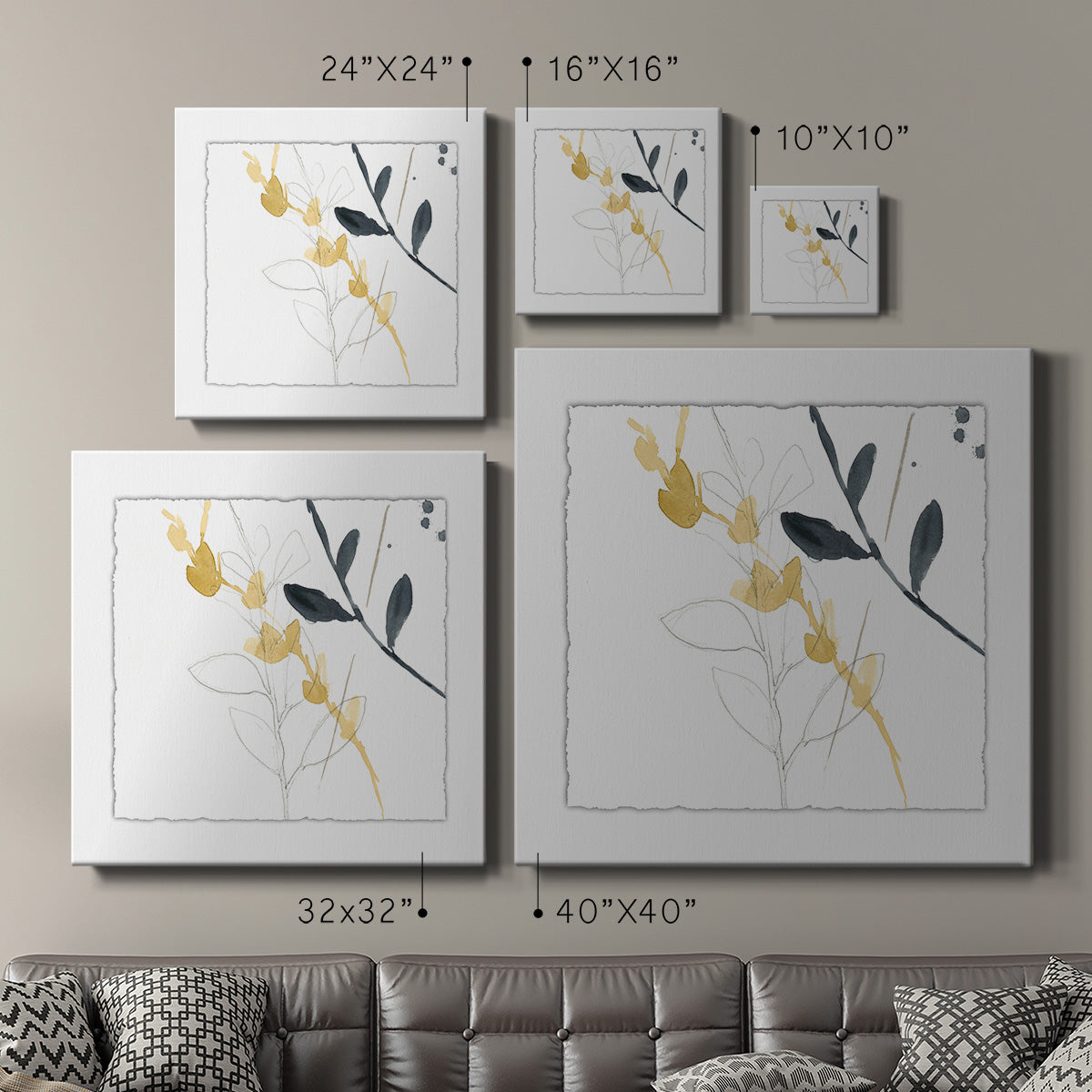 Branch Contours VII-Premium Gallery Wrapped Canvas - Ready to Hang