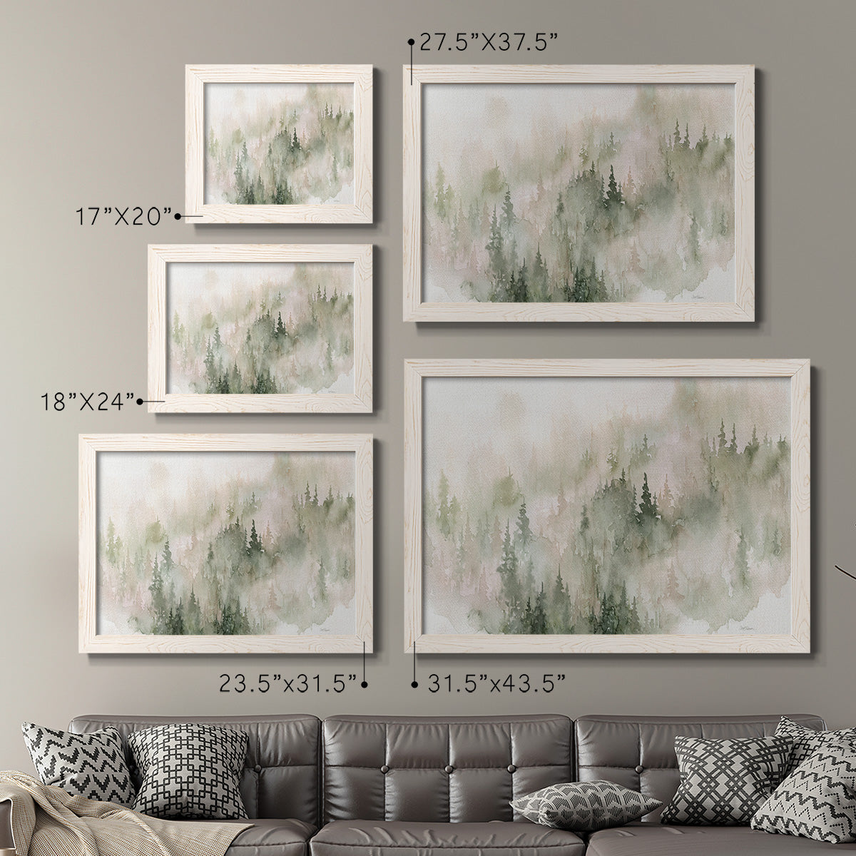 Misty Mountain Sides-Premium Framed Canvas - Ready to Hang