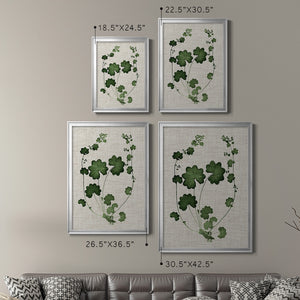 Forest Foliage on Linen II Premium Framed Print - Ready to Hang