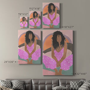 Curly Lady IV Premium Gallery Wrapped Canvas - Ready to Hang