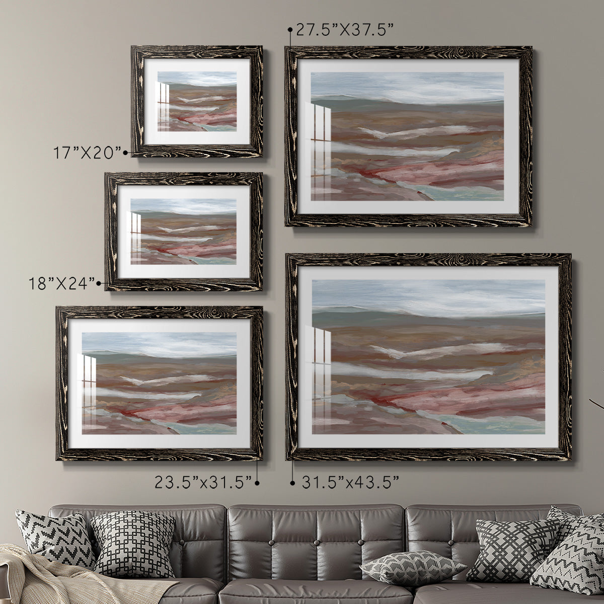 Valley of Fall-Premium Framed Print - Ready to Hang