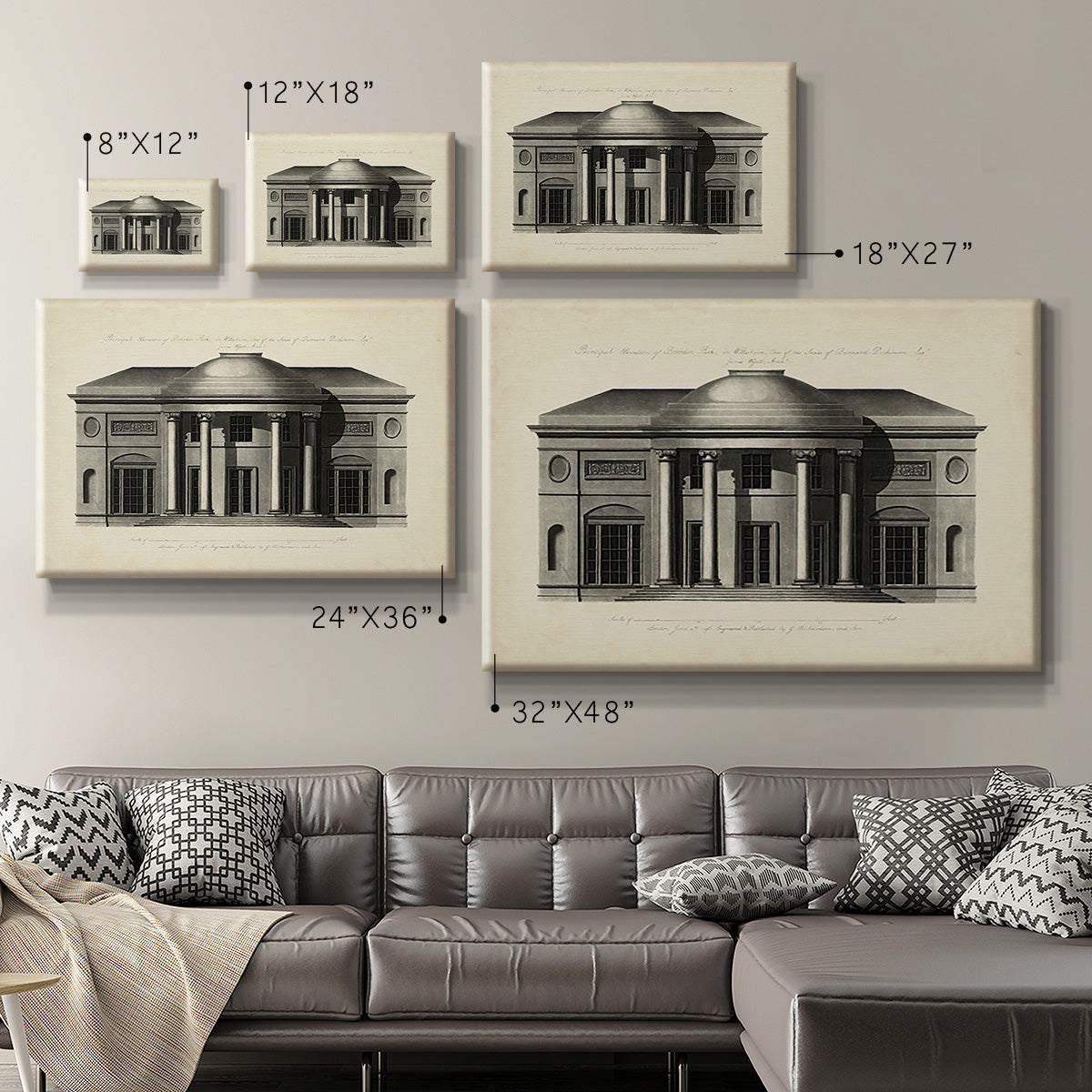 Richardson Architecture III Premium Gallery Wrapped Canvas - Ready to Hang