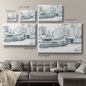 Ferryboats IV Premium Gallery Wrapped Canvas - Ready to Hang