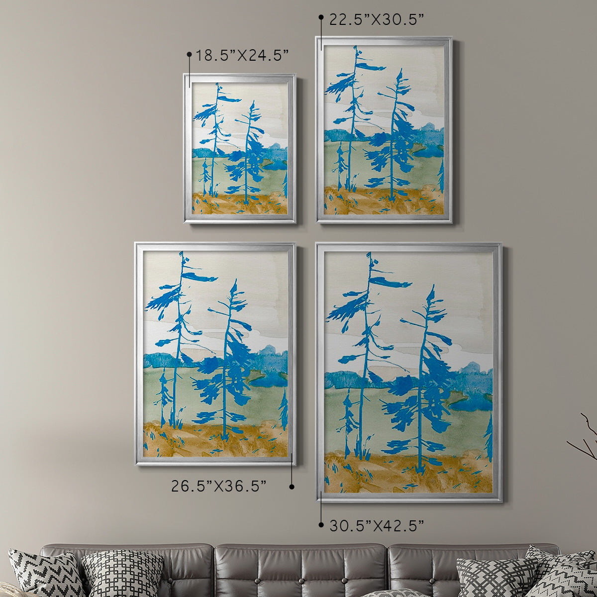 Cerulean Spruce I Premium Framed Print - Ready to Hang