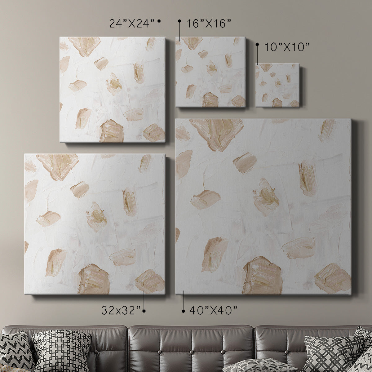 Blushing Neutrals I-Premium Gallery Wrapped Canvas - Ready to Hang