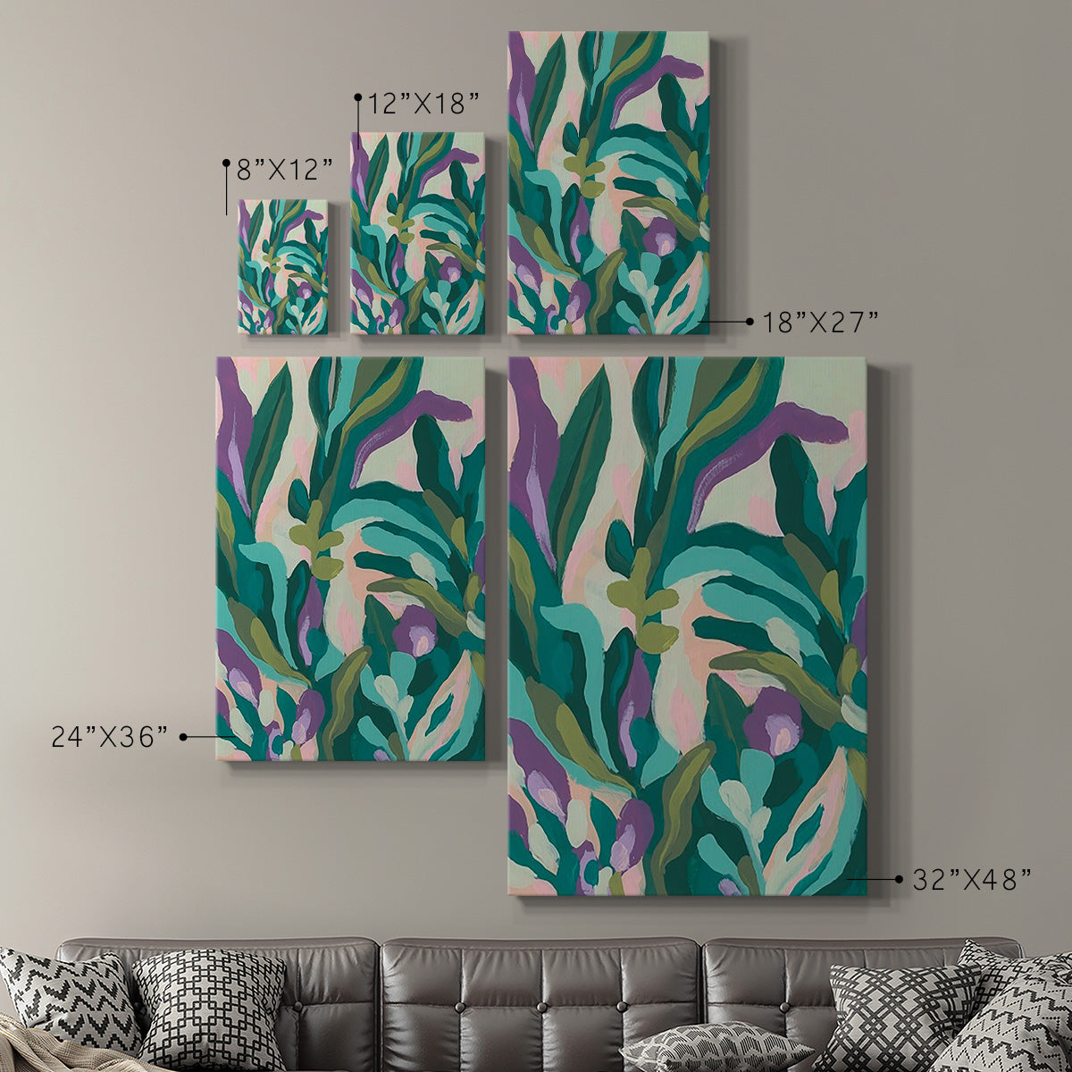 Jungle Wave II Premium Gallery Wrapped Canvas - Ready to Hang