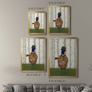 Pheasant Shooting Party 3 Premium Framed Print - Ready to Hang