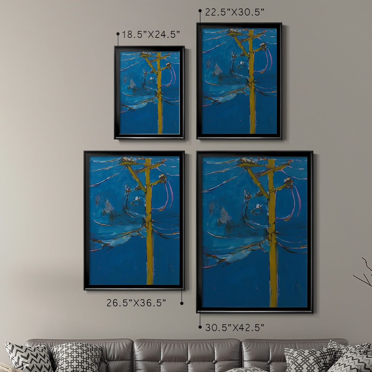 Wires IV Premium Framed Print - Ready to Hang