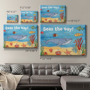 Cute Sea Creatures II Premium Gallery Wrapped Canvas - Ready to Hang