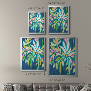 Blue Tropics IV Premium Framed Print - Ready to Hang