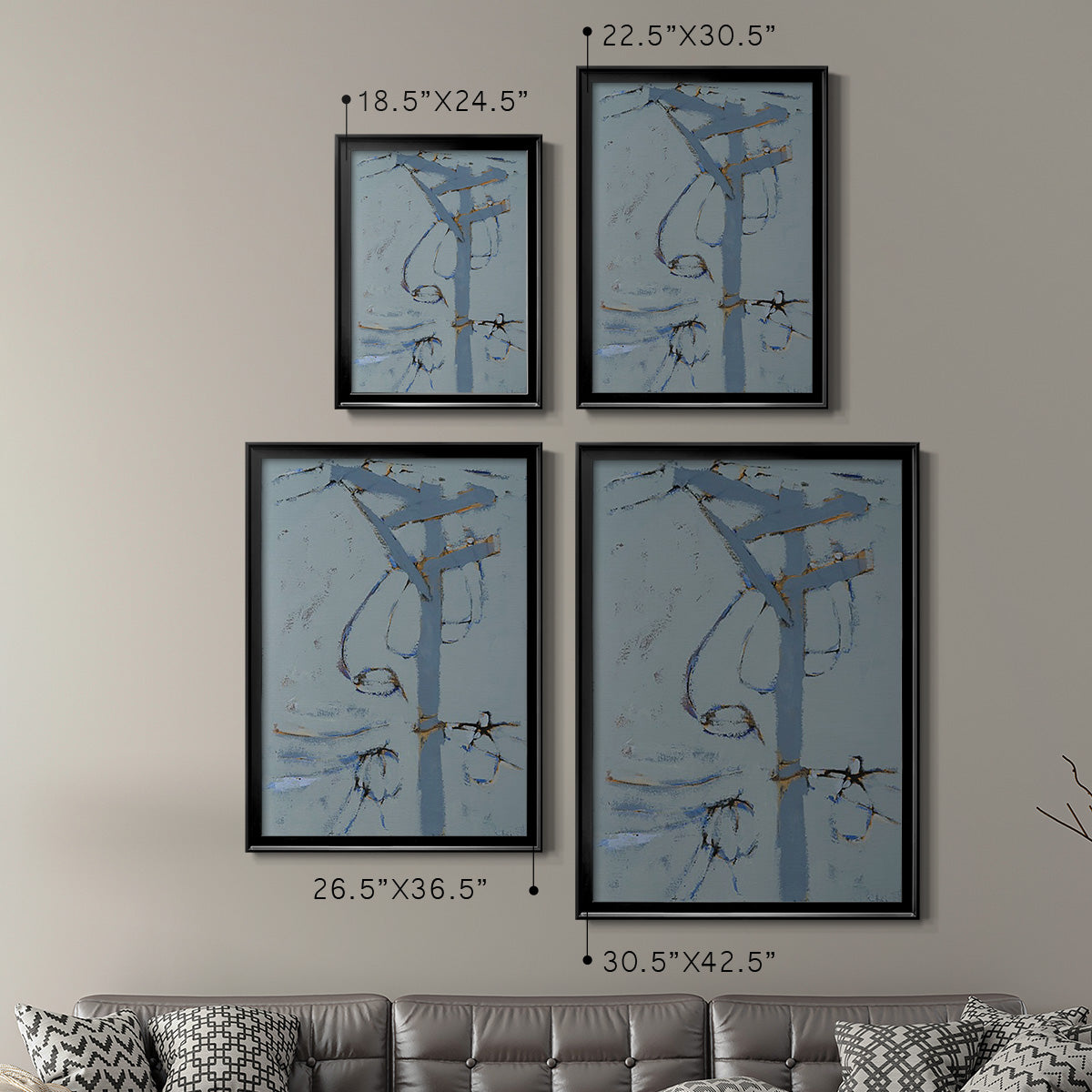 Wires VI Premium Framed Print - Ready to Hang