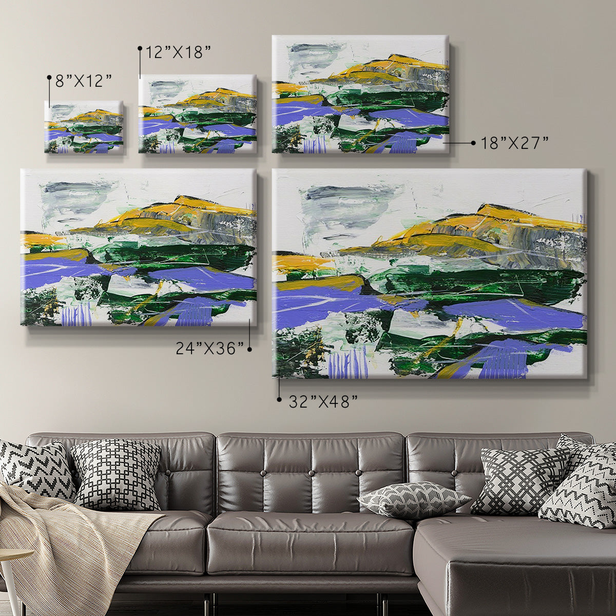 Silent Mountain VI Premium Gallery Wrapped Canvas - Ready to Hang
