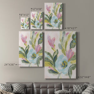 Floral Breeze Fresco  II Premium Gallery Wrapped Canvas - Ready to Hang
